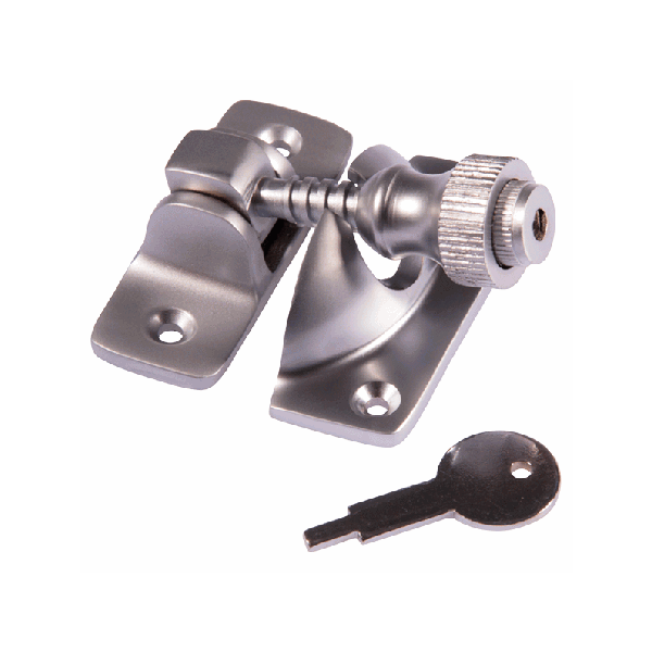 Sash Window Brighton Fastener Satin Chrome Lock and Latch