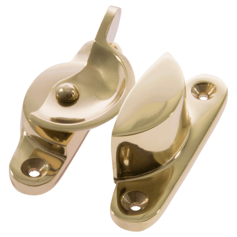 Sash Window Classic Fitch Fastener | Polished Brass – Lock and Latch