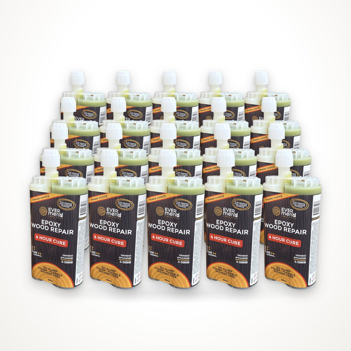 Evermend 4 Hour Cure epoxy wood repair, 20 cartridge pack
