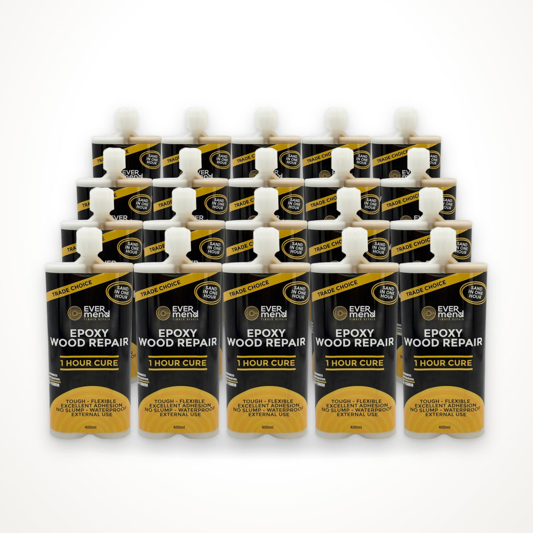 Evermend 1 Hour Cure epoxy wood repair, 20 cartridge pack
