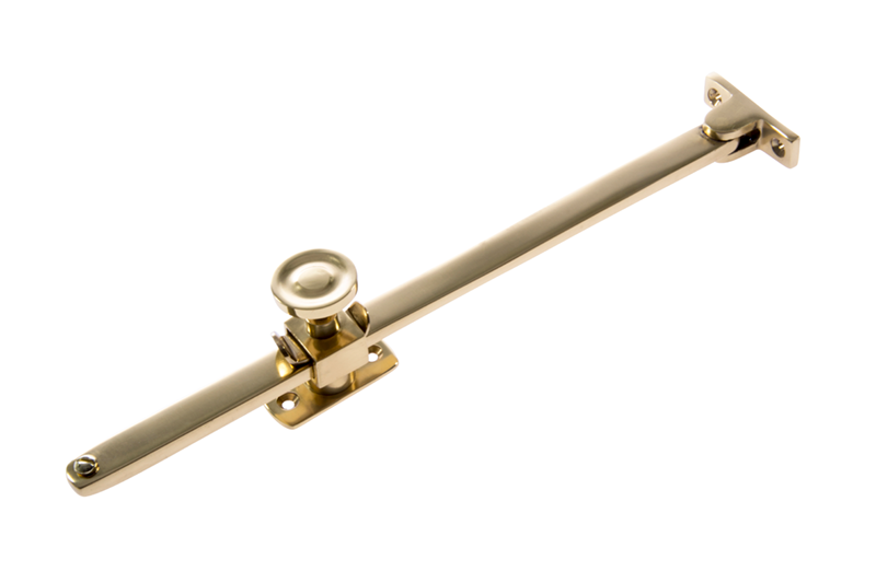 Telescopic Sliding Stay - Polished Brass