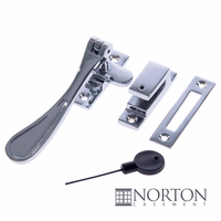 Spoon Type Casement Locking Fastener Locking - Polished Chrome