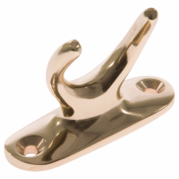 Pole Hook Holder - Polished Brass
