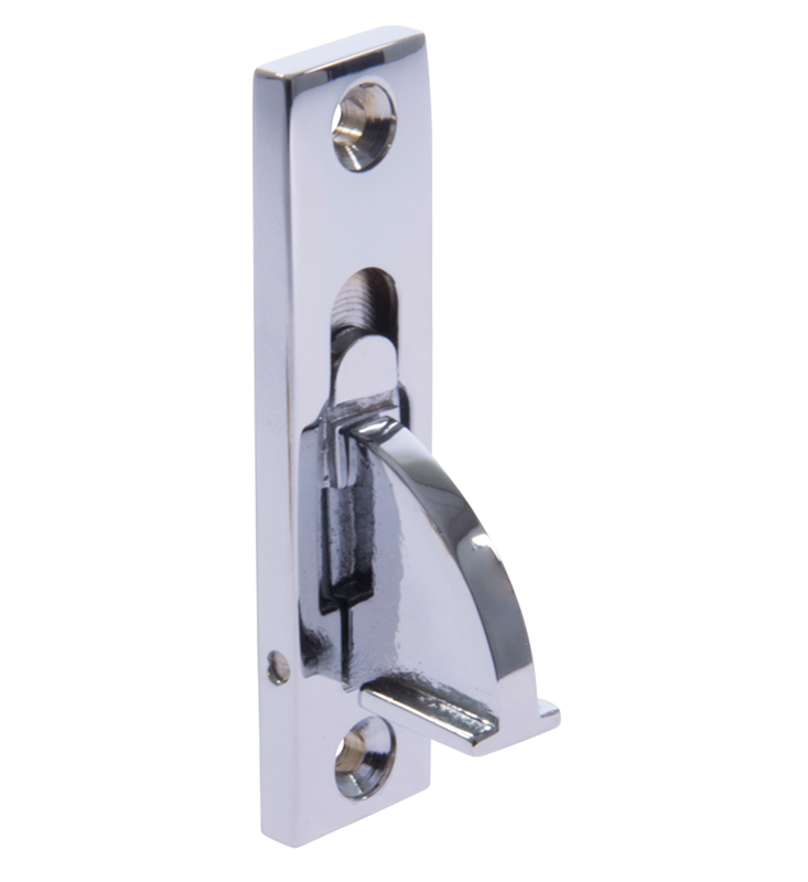 image of sash window restrictor plished chrome