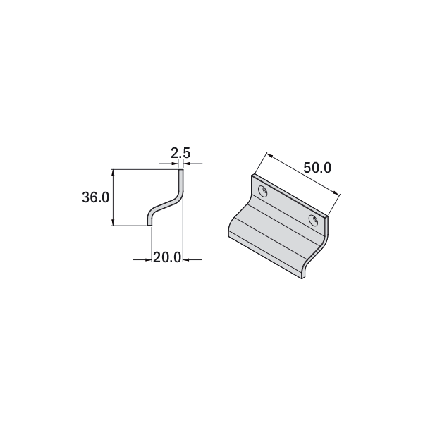 Flat Sash Lift - Satin Chrome