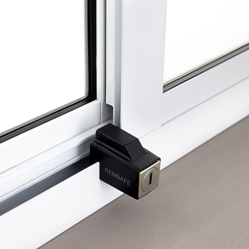 Remsafe Venlock | Sliding Aluminium Window Restrictor - Black