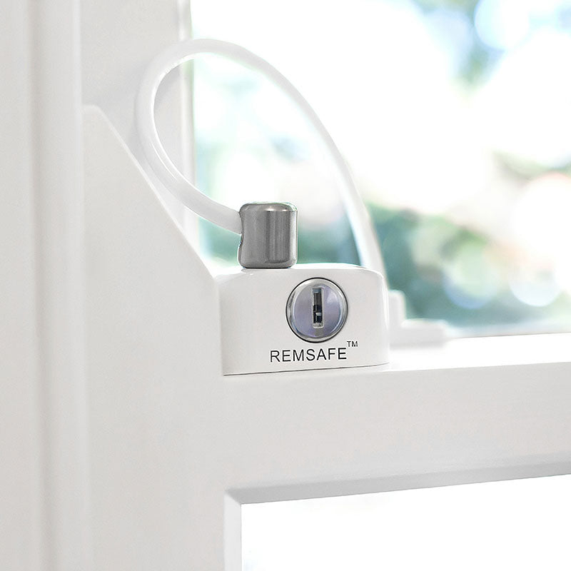 Window Safety Cable Remsafe Cable Lock Window Restrictor - White – Lock and Latch